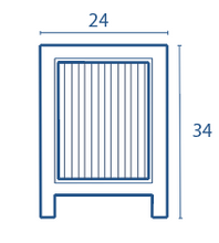 Load image into Gallery viewer, Unit 24in New Versalles 1 D