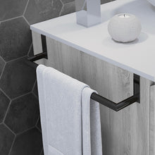 Load image into Gallery viewer, Bathroom cabinet Towel Bar 11in Dot Collection Black