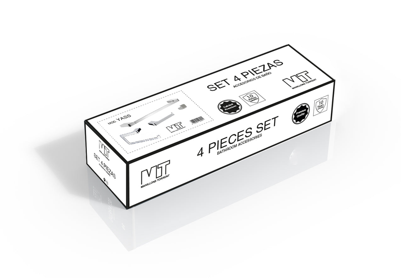 Yass Bathroom Accessories Set 4 Pieces