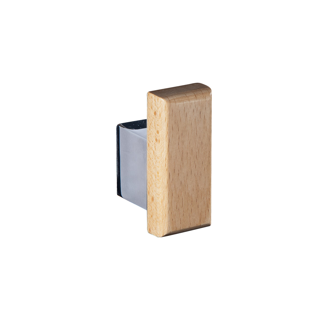 Robe Hook Natura Collection Chrome/Wood
