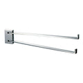 Swing Double Towel Bar Cristal Collection Chrome