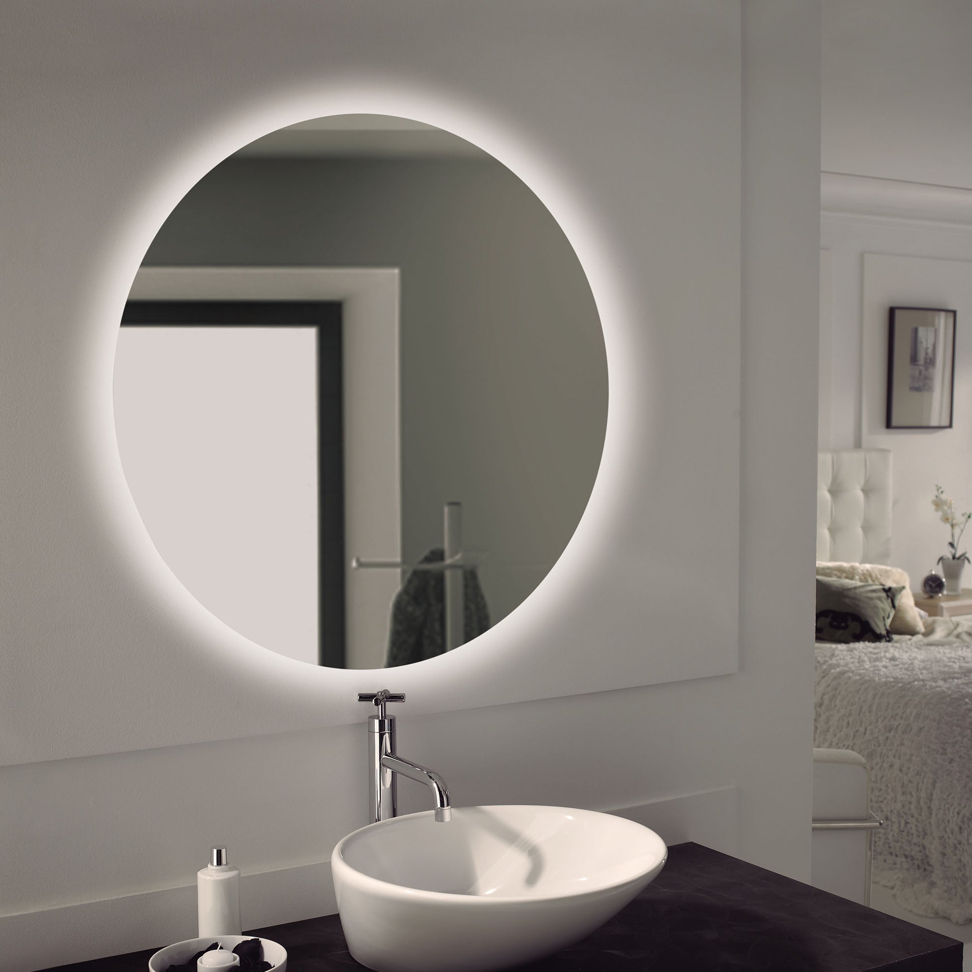 Aura - LED Light bathroom vanity mirror
