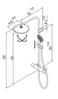 Black Dry Thermostatic Shower Column