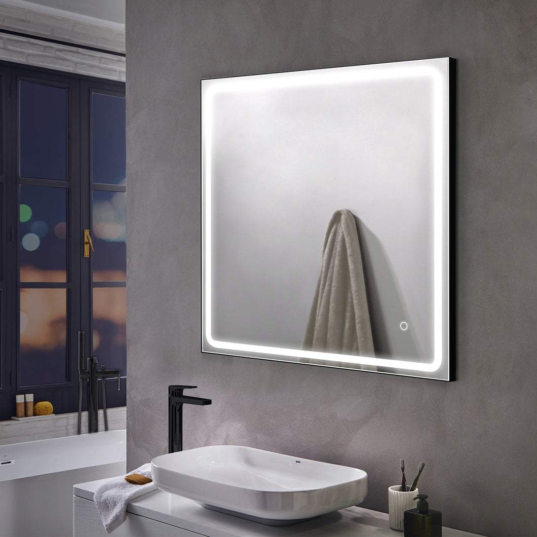 Noa Black - LED Light bathroom vanity mirror