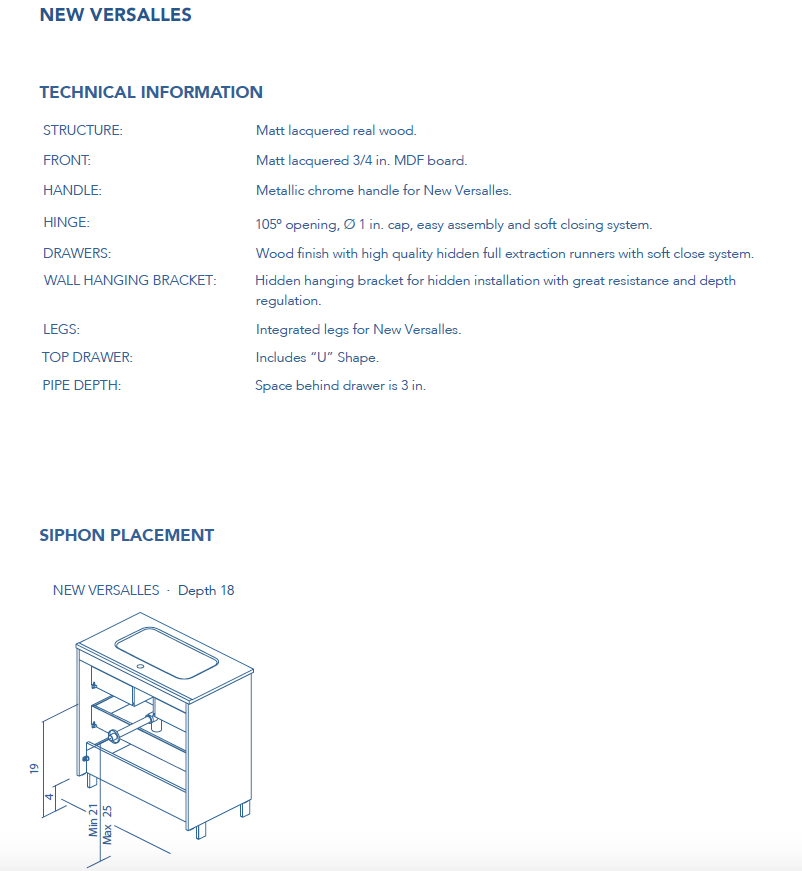 72' New Versalles 3 DR + 2 D